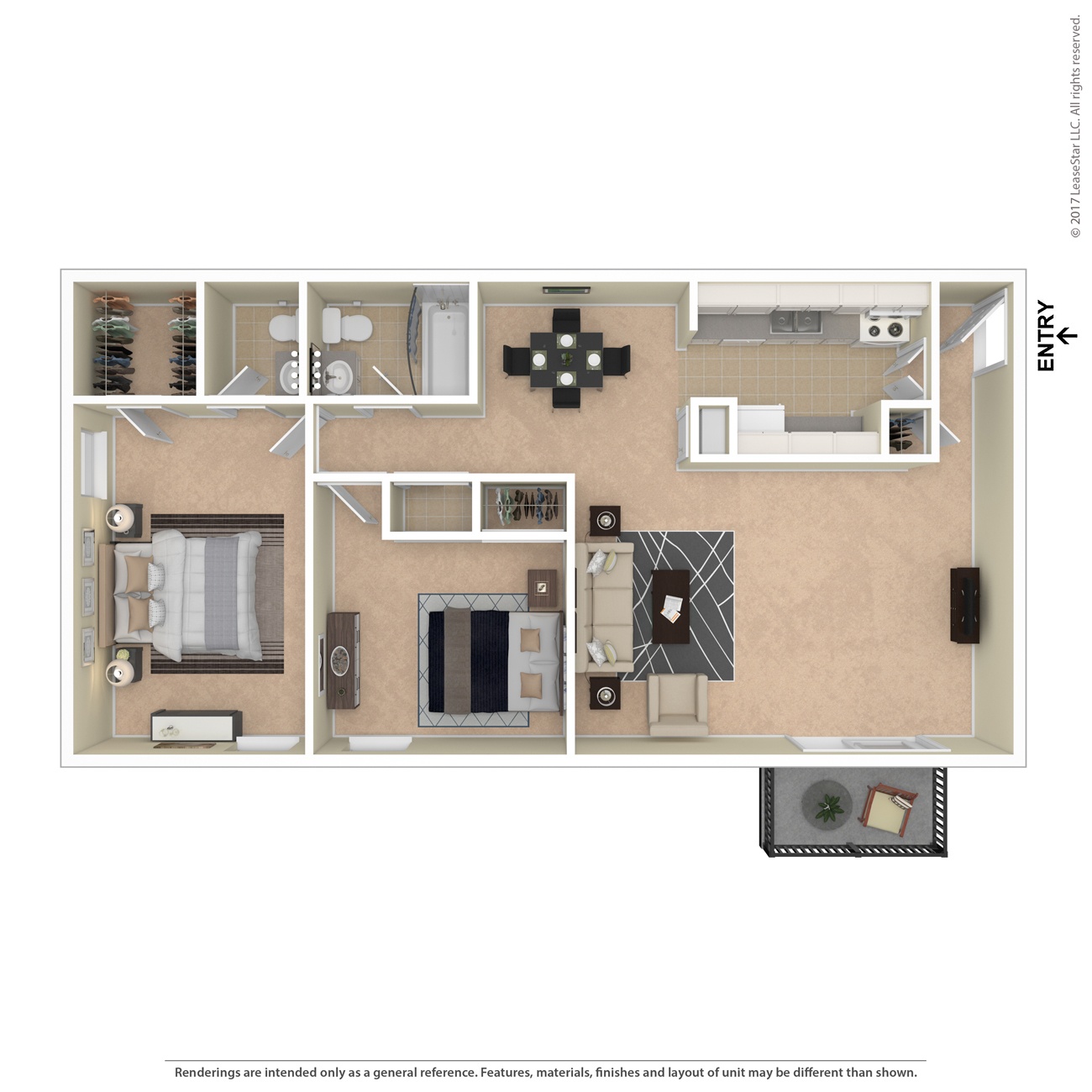 A floor plan of a house with a kitchen